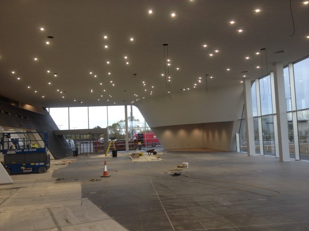 Audi dealership taping and jointing, Ipswich