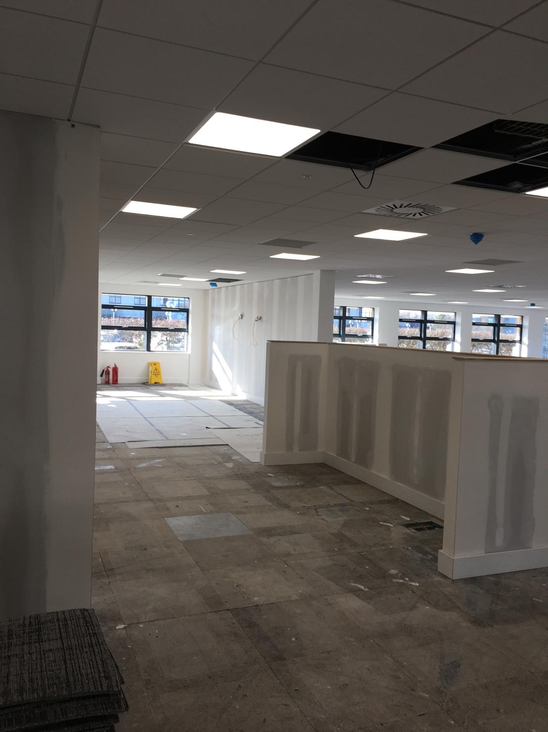 Cambridge Science Park office fit-out by JG Tapers and Jointers